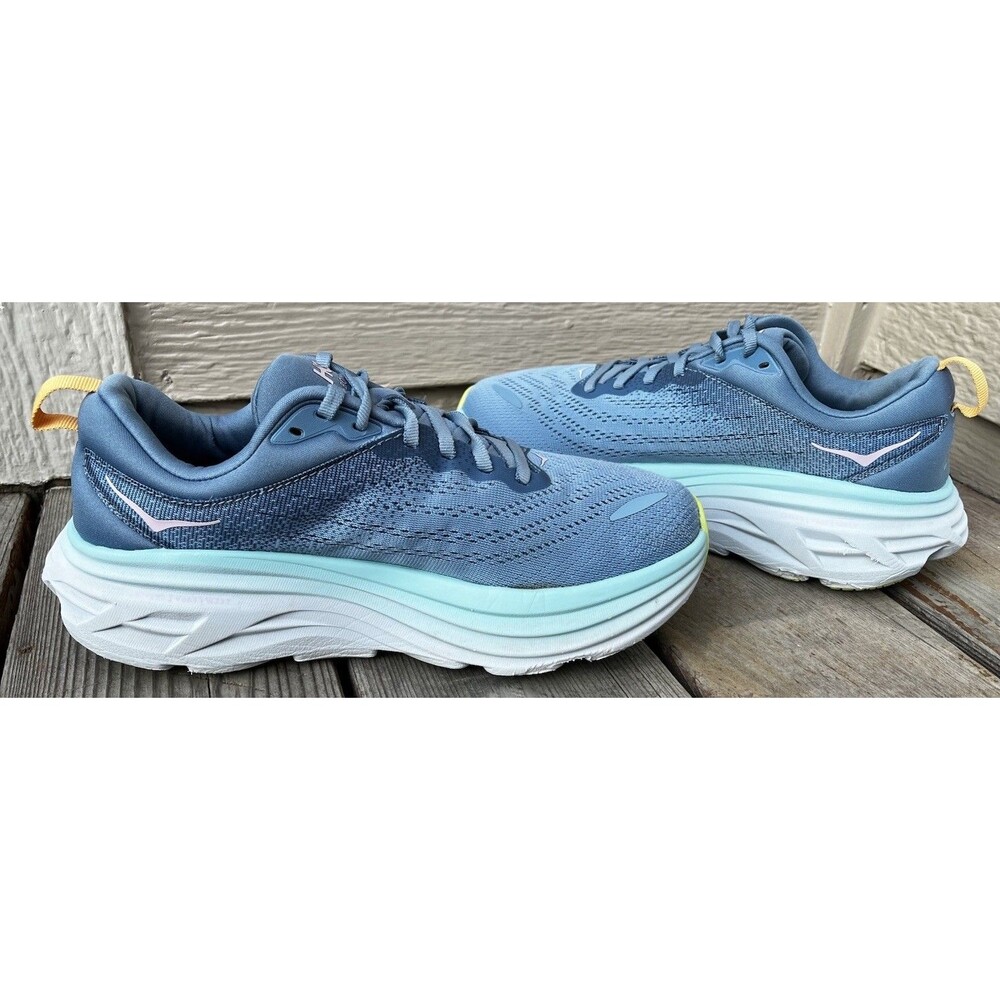 Hoka One One Bondi 8 Wide Women’s 8.5D Running Shoes Shadow/Dusk - Picture 6 of 11